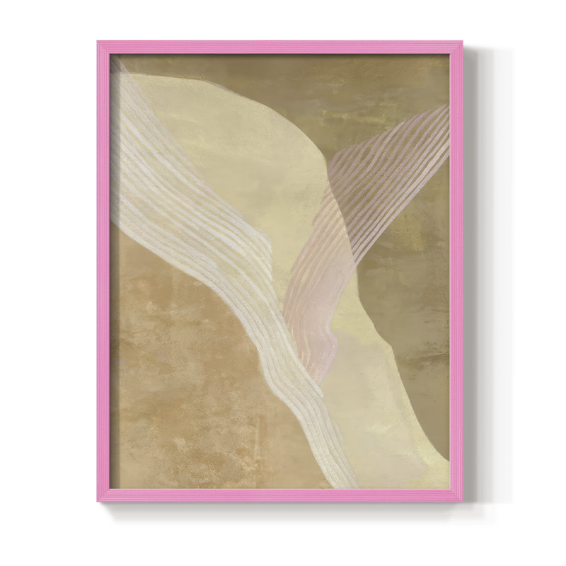 «Cradle I», reproduction encadrée - bois massif, H 11 po x l 9 po, Rose