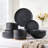 Milvio 16 Piece Stoneware Matte Reactive Glaze Dinnerware Set, Service For 4-2079185339