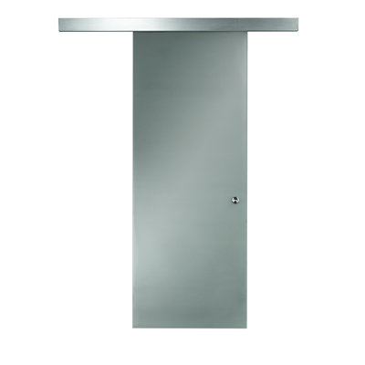 Ensemble de porte de grange en verre Pinecroft avec quincaillerie d'installation
