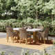 Fleur 74'' Rectangular 6 - Person Outdoor Dining Set with Cushions