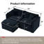 Canapé d'angle moderne modulaire de 70 po Cloud, grand format, siège profond, 2 places avec 4 coussins-131520979