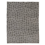 Hand Knotted Area Rug in Blue And Gray
