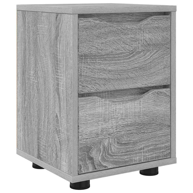 30.5cm W Manufactured Wood Bedside Table, Grey Sonoma