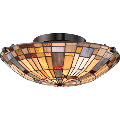 Inglenook 2-Light Valiant Bronze Flush Mount Light