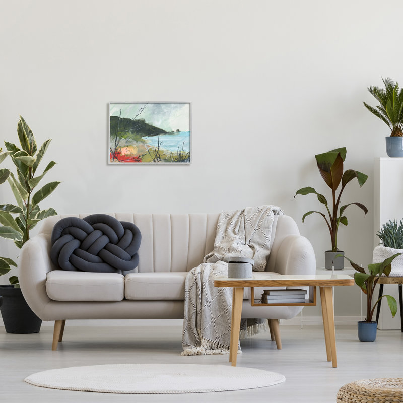 «Nautical Cove» et «Grassy Cliff Scratch Line Abstraction Black», estampe numérique de Jan Weiss, Estampe numérique Farmhouse