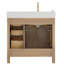 Meuble-lavabo simple 36 po avec miroir Lala-1037042097