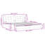 Cadre de lit vidaXL avec DEL sans matelas Zadar noir et blanc 200 x 200 cm-121203002-121203004