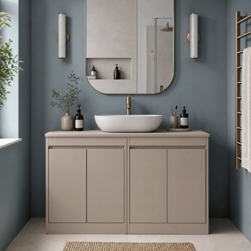Havana 1240 mm Bathroom Vanity, Soft Linen, Soft Linen