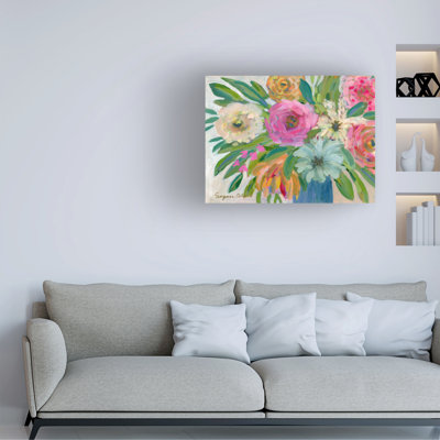 Wrapped Canvas Wall Art - Suzanne Allard 'Meet me in Rio' Wall Art for Living Room, Bedroom, or Office Décor  - 35x47