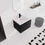 Meuble-lavabo simple 24 po avec plateau en céramique Lessie
