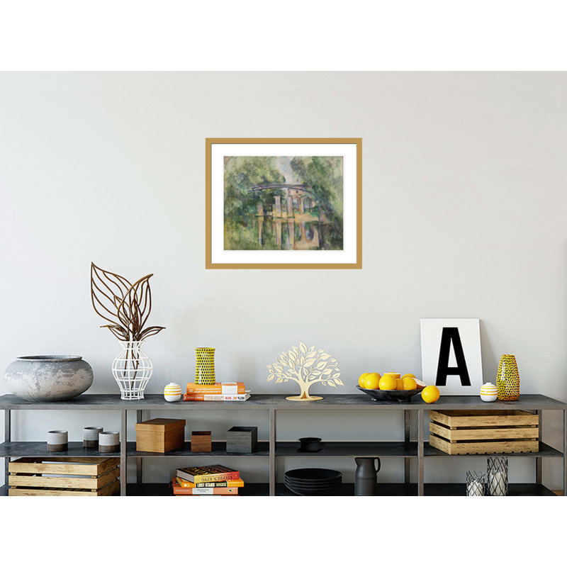 «The Aqueduct and Lock» par Paul Cézanne, impression giclée encadrée, H 23,5 po x l 28,1 po