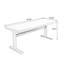 Bureau rectangulaire en bois massif noyer clair-109694231