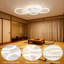 Luminaire plafonnier encastré moderne à DEL 47 pouces à intensité variable à 6 anneaux pour cuisine, salle à manger, salon, 47 pouces