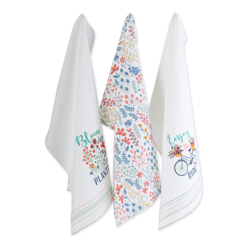 Cotton Embroidered Kitchen Towel Linen Set