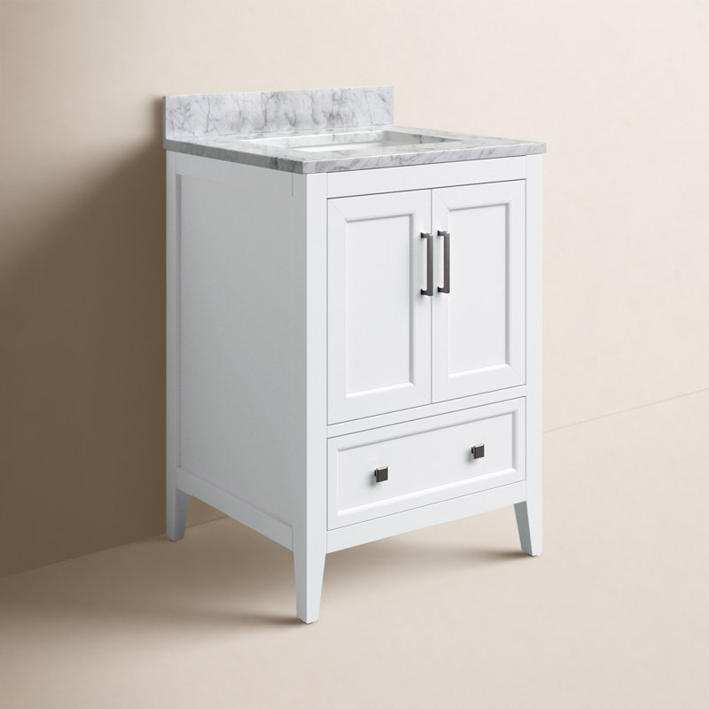 Ensemble de meuble-lavabo simple 25 po Murrieta, Blanc, 25"
