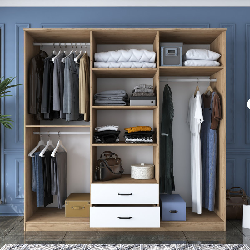 Berend 6 Door Manufactured Wood Wardrobe
