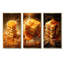 Honey Baklava Bounty Dessert - Ensemble de 4 impressions sur toile Desserts-650449702-650449752