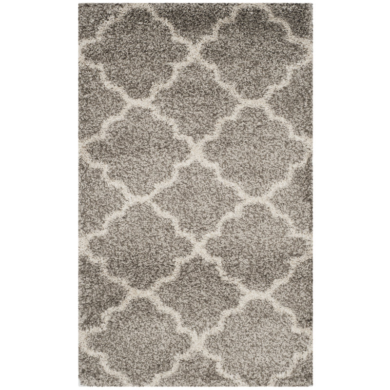 Girault Geometric Hand Woven Area Rug, Rectangle 91 x 152 cm