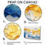Luyster Blue Yellow Dream Lines II - vagues côtières, art mural-747857734-747857737-747857741