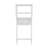 Toilet Storage Shelf, Private Bathroom, Laundry Room, Space-Saving, White