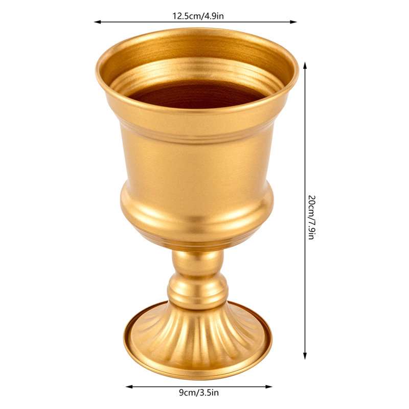 Vase de table en métal Ela-Mai