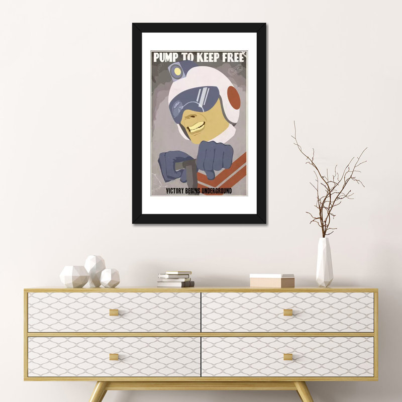 Pump To Keep Free by Steve Thomas - Gallery-Wrapped Canvas Giclée Print, No Mat, Wrapped Canvas, 18" H x 12" W x 0.75" D
