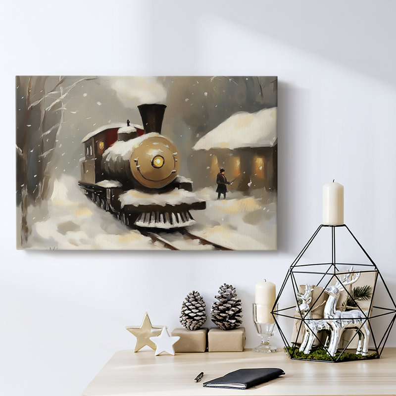 Art des Fêtes de Noël - Toile tendue avec châssis - Série 3-XXXVII, H 24 po x l 36 po