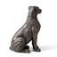 Statue léopard bronze H 23,25 po H