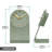 Grooves Quartz Analog Tabletop Clock, Light Sage-952058785