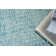 Ink Blot Wool Abstract Area Rug in Turquoise/Gray