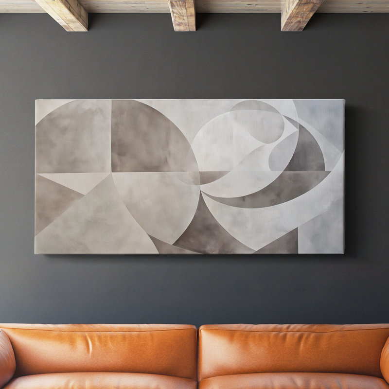 Abstrait, série 1, toile tendue # XIII Gallery, H 16 po x l 32 po