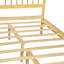 Lit très grand style traditionnel avec tête et pied de lit, lit en bois de pin avec cadre de lit renforcé, naturel-1706400249-1706400253