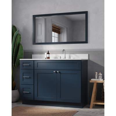 Meuble-lavabo simple avec plateau en quartz Disar