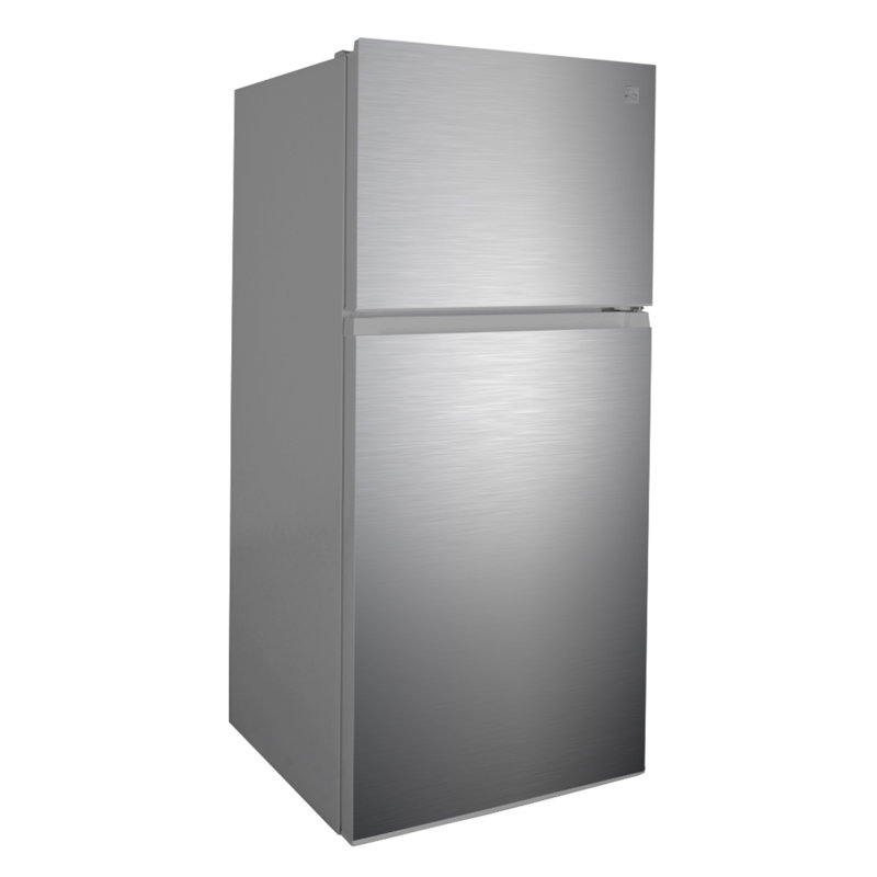 Kenmore 30" 18.2 cu. ft. Garage Ready Top Mount Freezer Refrigerator with Pocket Handle, Stainless Steel