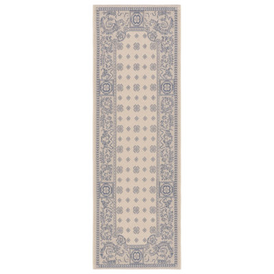Tapis oriental d'intérieur / extérieur brun / beige Herefordshire Galena