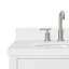 Meuble-lavabo simple 36 po avec plateau en quartz blanc Macnair-85363980