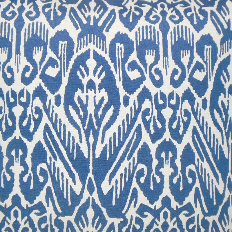 Jyotika Ash/Barley/Indigo Cotton Blend Sham, Euro, Indigo