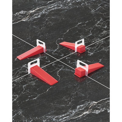 Tile Leveling System Clips 2200PCS 1/16" 1.5mm Floor Wall Spacer Tiling Tool Set