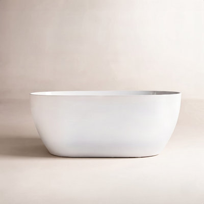 Ember 59" Freestanding Soaking Acrylic Bathtub