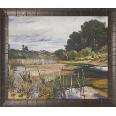 Reeded Pond par Marchant - peinture encadrée