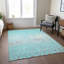 Tapis turquoise intérieur / extérieur lavable à la machine Christain ACN1366-109533020