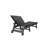 Lounge Chair With Side Table, 3-Piece Oversized Chaise Lounge Chair Set ,Black, All Weather Patio Lounge Chair With 5 Positions, Wheels & Cup Holder (2 Lounge Chairs And 1 Table)-359633298