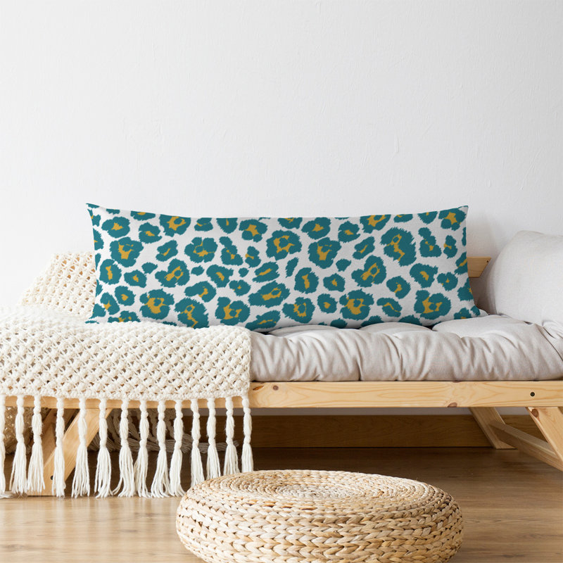 Polyester Medium Pillow, White/Green, Polyester