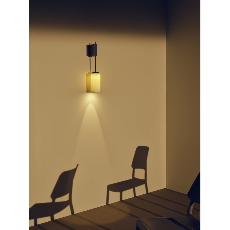 Aluminum LED Armed Sconce, White