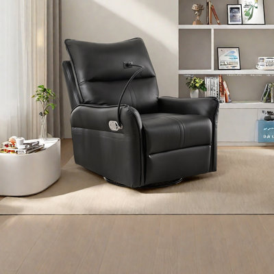 Ergonomic faux leather lounge chairs