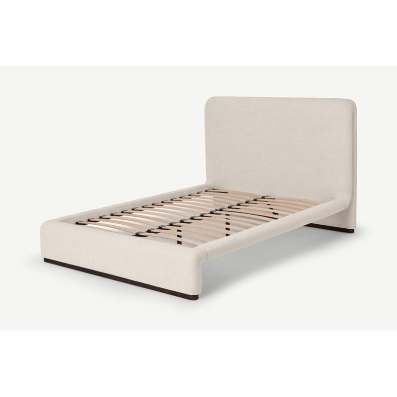 Carvey Upholstered Bed, Oatmeal, Full / Double