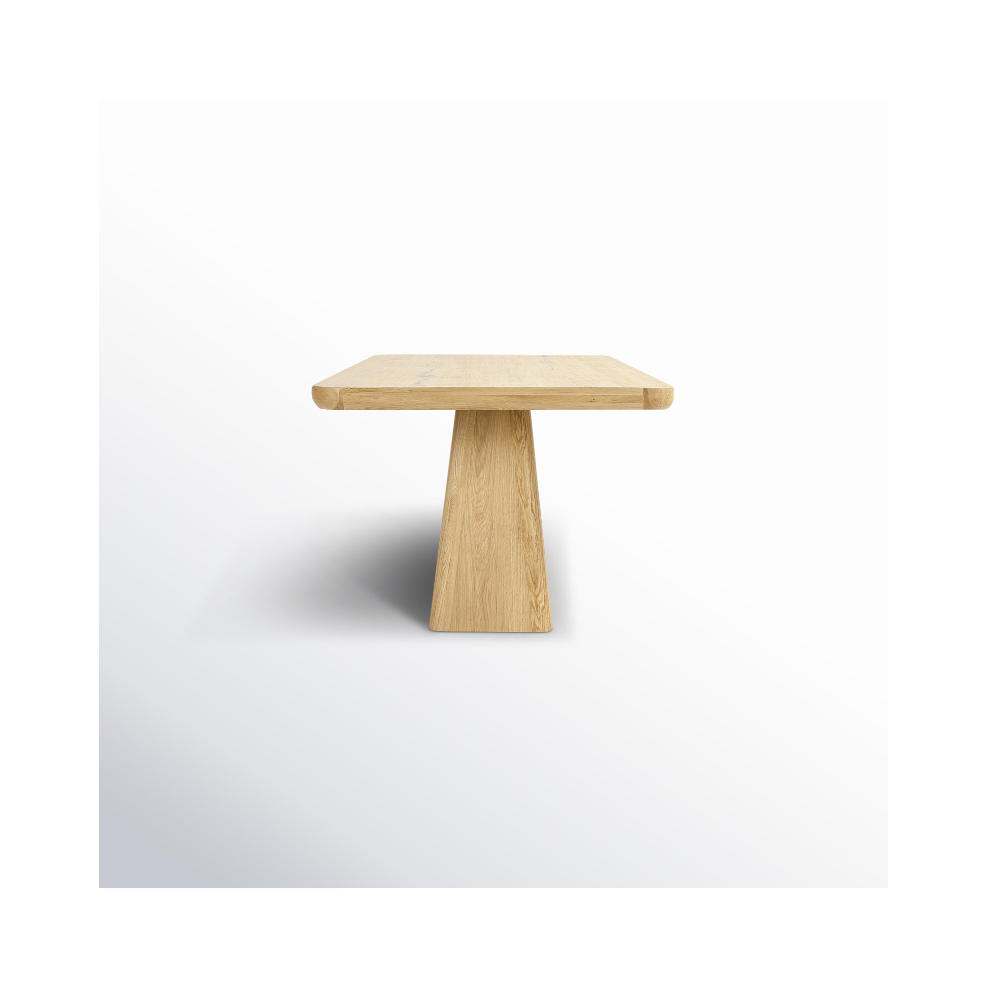 Lowell Pedestal Dining Table, 30" H x 71" L x 39" W, Natural