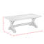 Table basse à tréteaux en bois Écrin