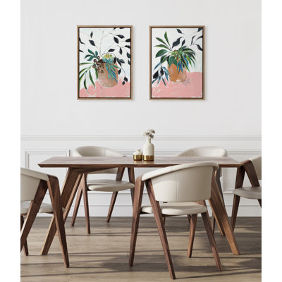 Wild Foliage l and II by Nikita Jariwala Framed Canvas Wall Art Set