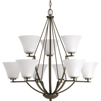 Karla 9 - Light Dimmable Tiered Chandelier
